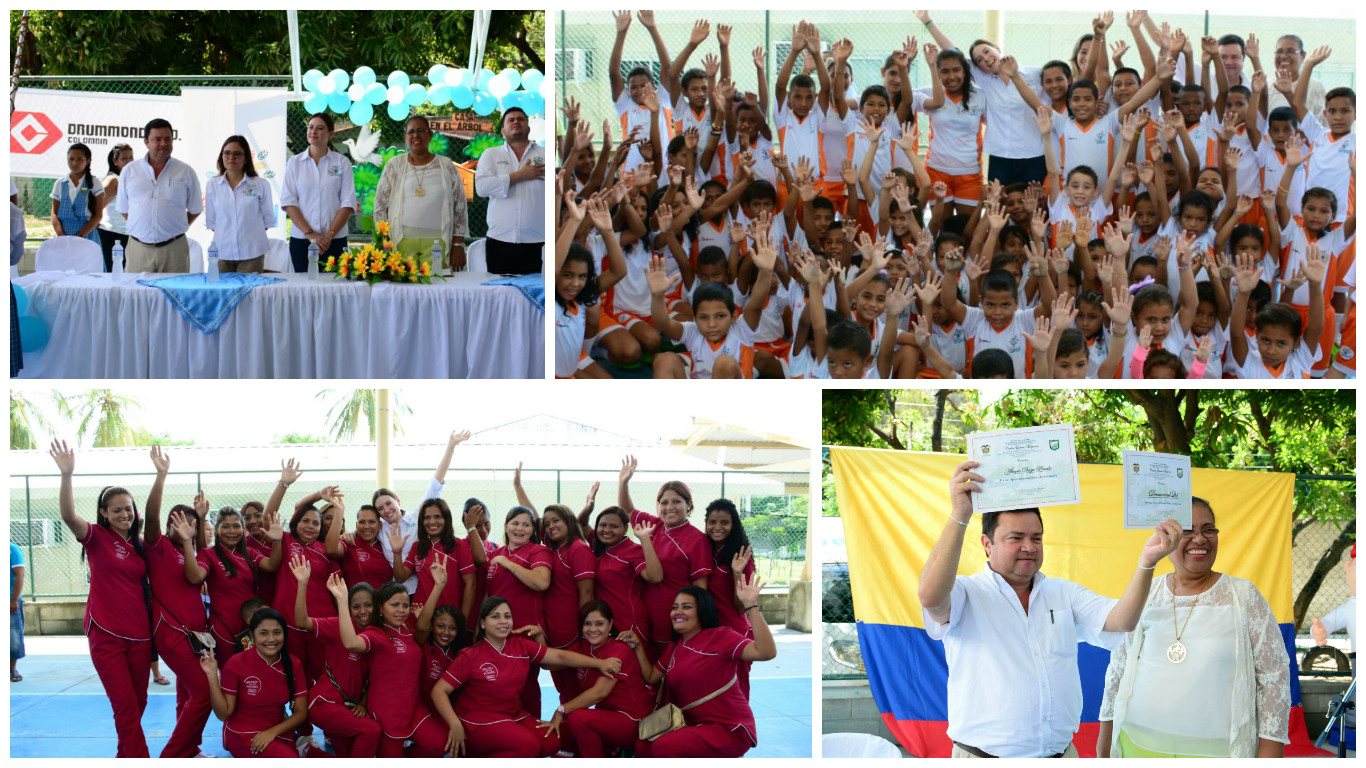 Integrantes de los diferentes programas durante la socialización realizada en el Instituto Educativo Rural Carlos García Mayorca