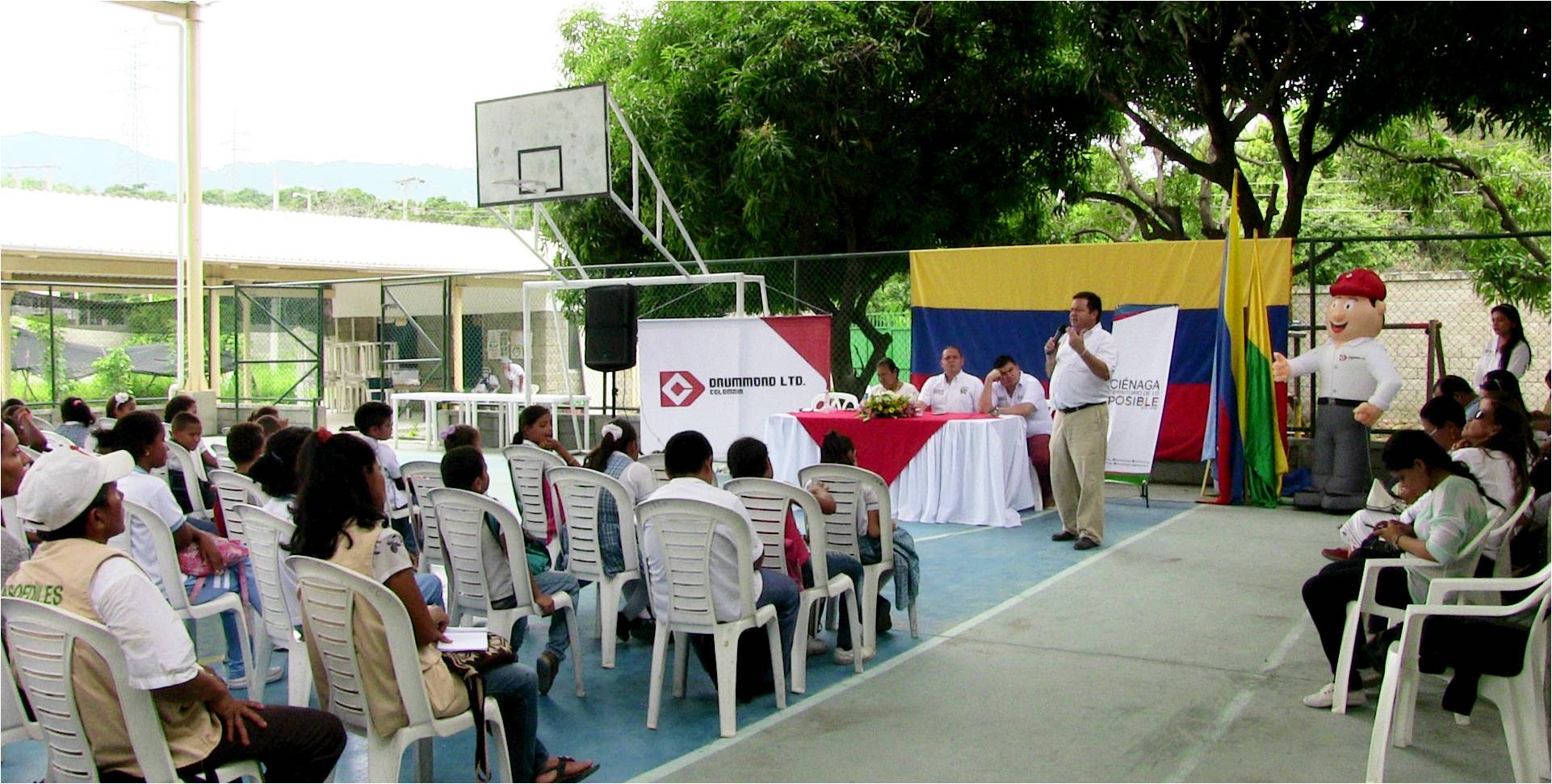 Evento de socialización de climatización de aulas en el colegio Carlos García Mayorca