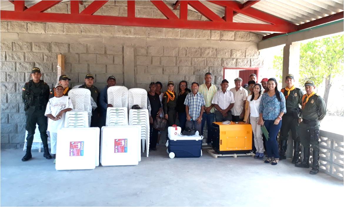 Dotacion salon comunitario habitantes de Trigo Guajira_DLTD
