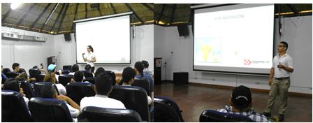 *Colaboradores de Drummond Ltd. dictando las charlas de las áreas de Ingeniería y Ambiental.